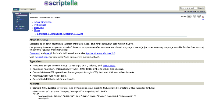 Mejores herramientas ETL de código abierto - Scriptella