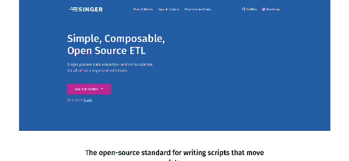 Mejores herramientas ETL de código abierto - Singer