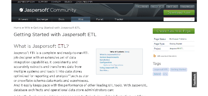 Mejores herramientas ETL de código abierto - Jaspersoft ETL